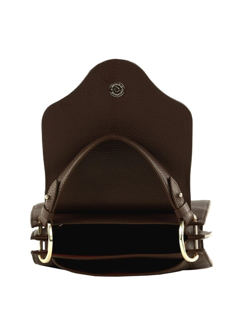 C-ME  Geanta de mana, cu bareta de umar brunetă - Genți femei