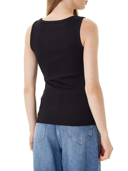 RAISSA LOGO Maiou cu logo cu strasuri jetbla - tricou