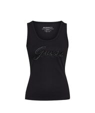 GUESS RAISSA LOGO Maiou cu logo cu strasuri jetbla - tricou - 4
