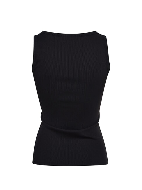 RAISSA LOGO Maiou cu logo cu strasuri jetbla - tricou