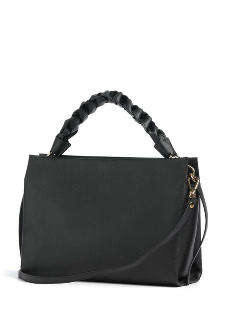 BOHEME GRANA DOUBLE Geanta de mana, cu bareta de umar, din piele negru/coniac - Genți femei