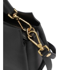 COCCINELLE BOHEME GRANA DOUBLE Geanta de mana, cu bareta de umar, din piele negru/coniac - Genți femei - 3