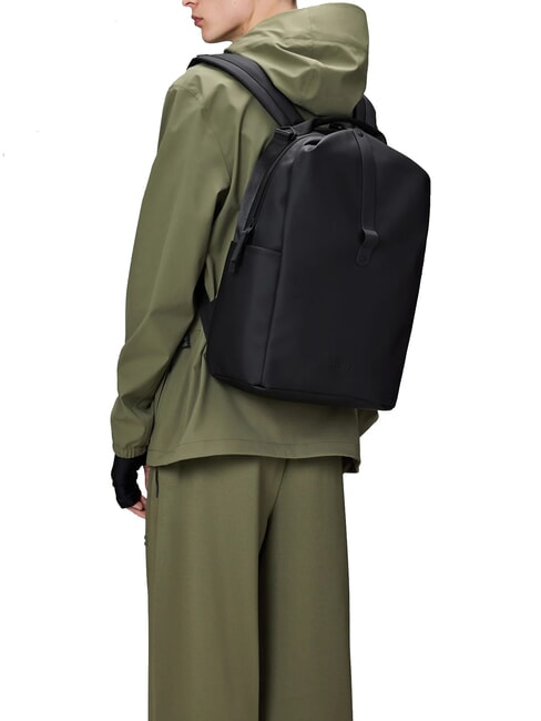 CLIP FRONT Rucsac impermeabil negru - Rucsacuri pentru școală și timp liber