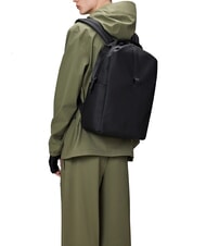 RAINS CLIP FRONT Rucsac impermeabil negru - Rucsacuri pentru școală și timp liber - 5