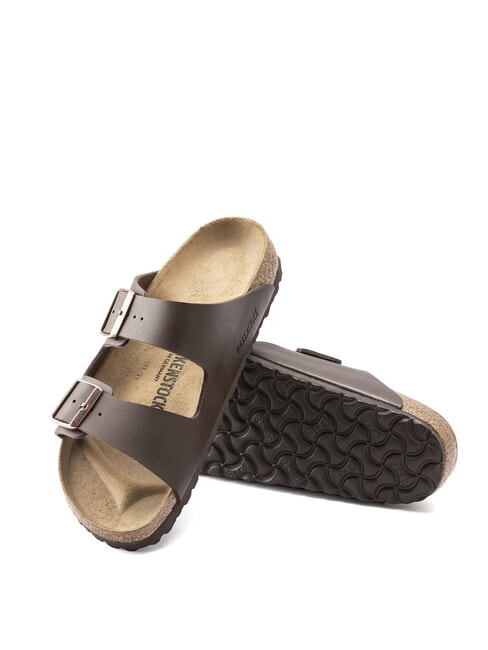 ARIZONA BIRKO FLOR Sandale cu două catarame maro inchis - Pantofi unisex