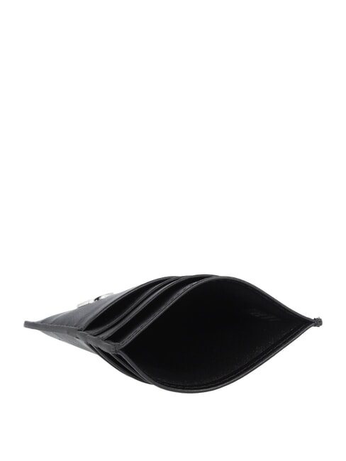 BIAGIO  Suport card din piele negru - Portofele bărbați