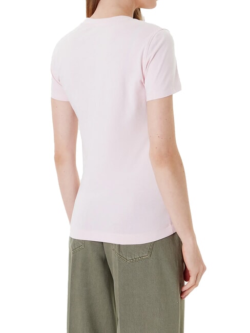 SS LOGO Tricou cu mânecă scurtă roz cu cheie redusă - tricou