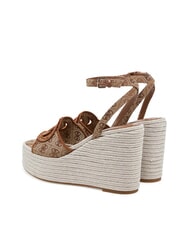 GUESS TANVEEY Sandale cu platformă tip espadrilă Bej / maro - Pantofi femei - 3