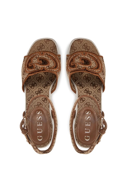 TANVEEY Sandale cu platformă tip espadrilă Bej / maro - Pantofi femei