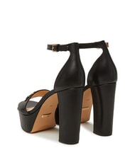 GUESS SETTLE Sandale înalte din piele BLACK - Pantofi femei - 3