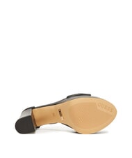 GUESS SETTLE Sandale înalte din piele BLACK - Pantofi femei - 5