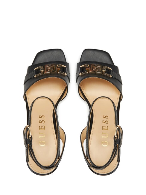 GRATO Sandale &icirc;nalte din piele BLACK - Pantofi femei