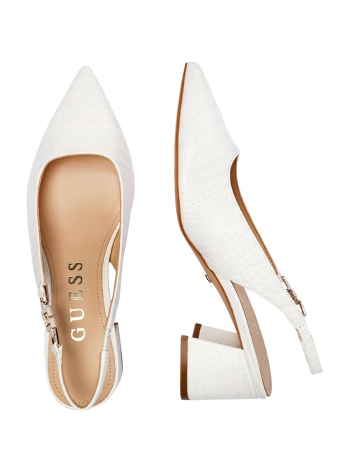 ZABELA Pantofi cu toc de 6 cm alb - Pantofi femei