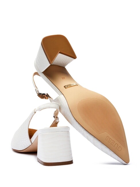 ZABELA Pantofi cu toc de 6 cm alb - Pantofi femei
