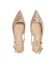 GUESS JESSON Pompe din piele cu spate taupe - Pantofi femei - 4