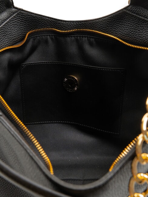 GIANT Geantă de cumpărături cu inserții de lanț negru - Genți femei