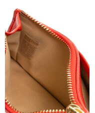 LOVE MOSCHINO JEWEL Suport plat pentru carduri cu fermoar RED - Portofele femei - 3