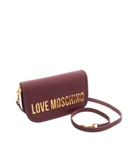 LOVE MOSCHINO BOLD LOVE Geantă de umăr cu clapă vin - Genți femei - 2