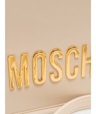 LOVE MOSCHINO BOLD LOVE Geantă de umăr cu clapă fildeş - Genți femei - 3