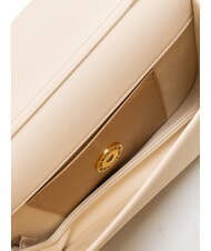 LOVE MOSCHINO BOLD LOVE Geantă de umăr cu clapă fildeş - Genți femei - 5