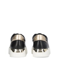 LIUJO PRETTY 06 Teniși din piele cu platformă negru/aur deschis - Pantofi femei - 7