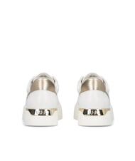 LIUJO PRETTY 06 Teniși din piele cu platformă alb/aur deschis - Pantofi femei - 7