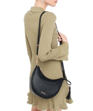 LIUJO CIRRY Geantă de umăr medie cu ciucure BLACK - Genți femei - 6