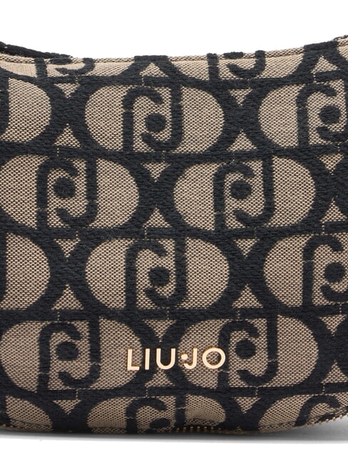 KALISKA Geantă mică de umăr din jacquard tutun - Genți femei