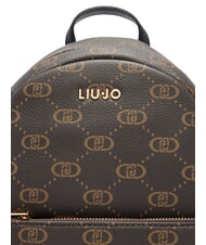 LIUJO CIRRY Rucsac mediu cu logo integral BLACK - Genți femei - 4