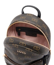 LIUJO CIRRY Rucsac mediu cu logo integral BLACK - Genți femei - 6