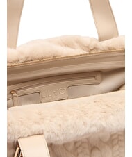 LIUJO VERRY Geantă hobo mare de pluș NEUTRU - Genți femei - 6