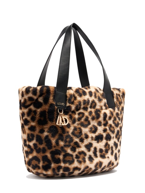 VERRY Geantă hobo mare de pluș macul natural. - Genți femei