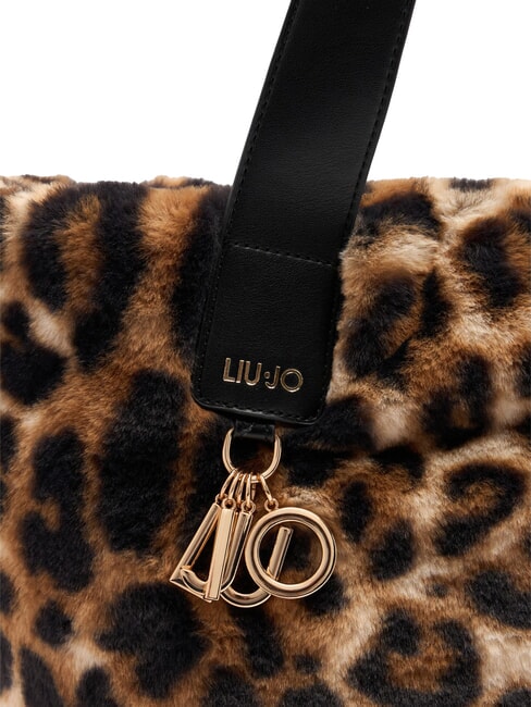 VERRY Geantă hobo mare de pluș macul natural. - Genți femei