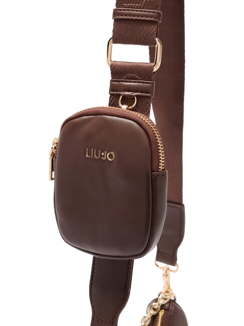 ACHALA Geantă mică cu lanț și husă maro deschis - Genți femei