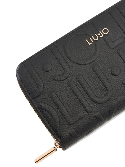 CALIWEN Portofel mare cu fermoar BLACK - Portofele femei