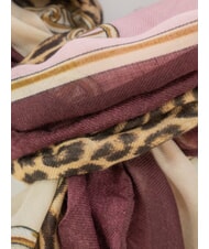 LIUJO ANIMALIER CHAIN Eșarfă cu imprimeu integral vinete roșii - Eșarfe - 3