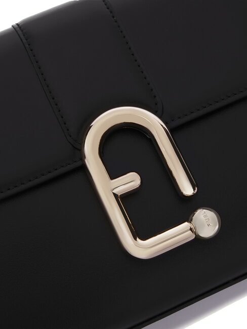 URBAN Geantă mică de umăr din piele negru - Genți femei