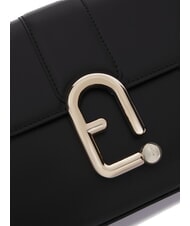 FURLA URBAN Geantă mică de umăr din piele negru - Genți femei - 3