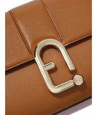 FURLA URBAN Geantă mică de umăr din piele coniac - Genți femei - 3