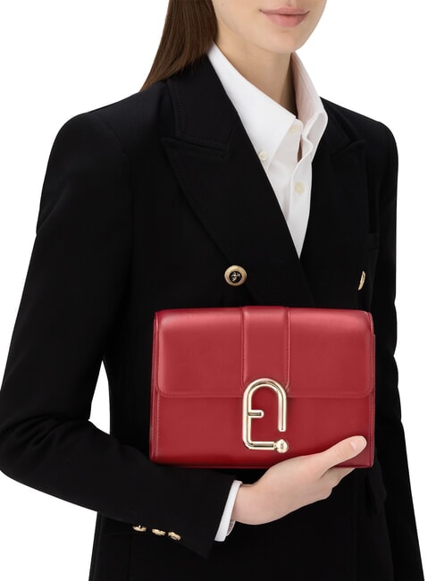 URBAN Geantă mică de umăr din piele lac - Genți femei