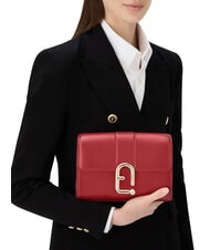 FURLA URBAN Geantă mică de umăr din piele lac - Genți femei - 6