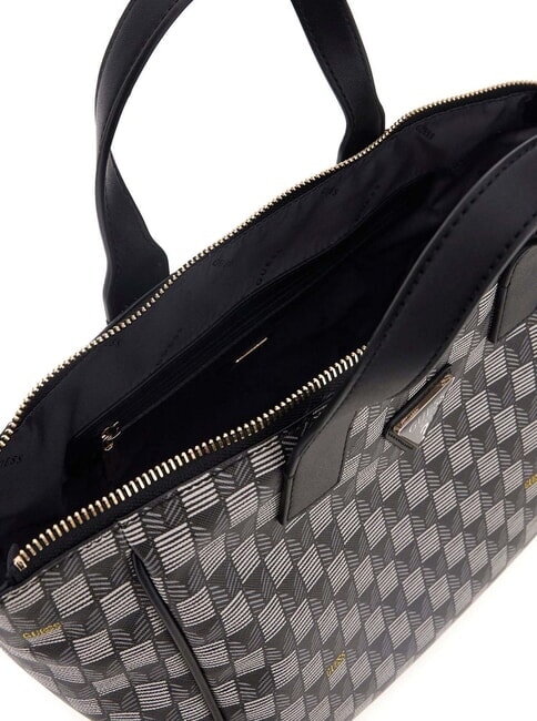 FOLLIE Geantă tote cu imprimeu Jet Set Logo logo negru - Genți femei