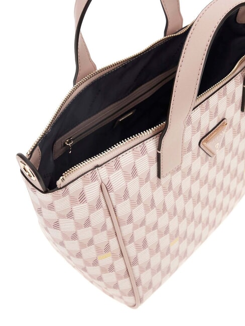FOLLIE Geantă tote cu imprimeu Jet Set Logo logo-ul blush - Genți femei