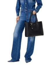 GUESS MERIDIAN 2 Geantă de cumpărături de umăr BLACK - Genți femei - 4