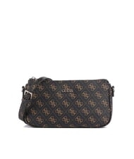 GUESS NOELLE 2 Geantă de umăr 2 în 1 cu logo 4G maro - Genți femei - 4