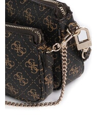 GUESS NOELLE 2 Geantă de umăr 2 în 1 cu logo 4G maro - Genți femei - 6