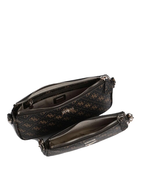 NOELLE 2 Geantă de umăr 2 în 1 cu logo 4G maro - Genți femei