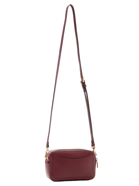 RIDHI Geantă mică pentru cameră cu 2 fermoare vin roșu - Genți femei