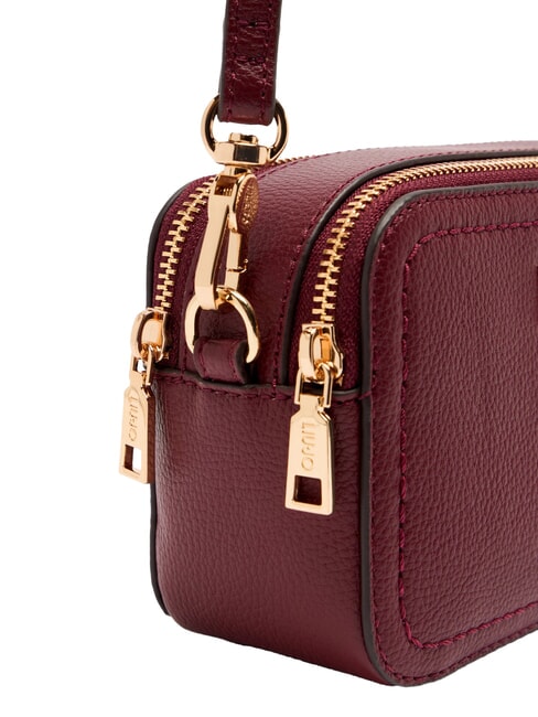 RIDHI Geantă mică pentru cameră cu 2 fermoare vin roșu - Genți femei