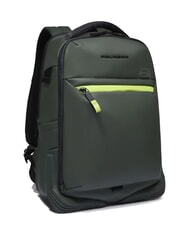PIQUADRO CORNER SPECIALE GOMMATO  Rucsac pentru laptop de 14", extensibil VERDE - Rucsacuri pentru laptop - 2